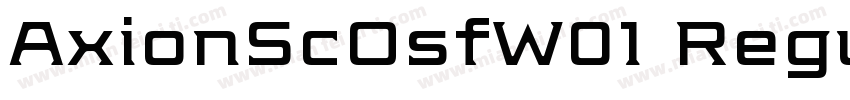 AxionScOsfW01 Regular字体转换